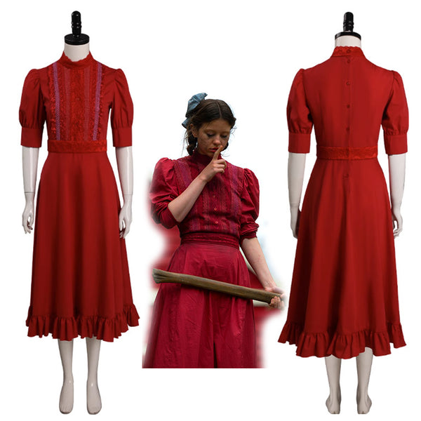 pearl movie red dress Scenes Horror Edits 2021 Cinema Acting Mia Goth 2022 Movie Pearl Cosplay Costume