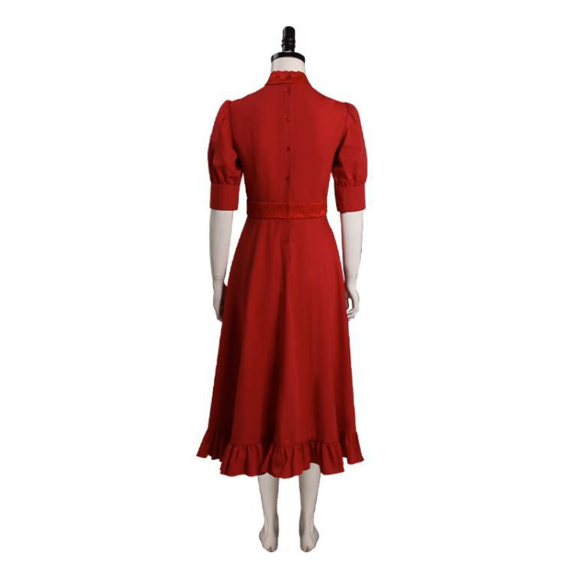 pearl movie red dress 2022 Movie Pearl Cosplay Costume Pearl Red Dress Halloween Carnival Su – ACcosplay