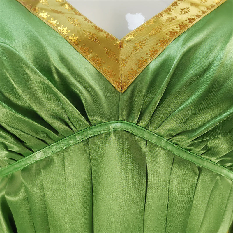 Star Wars: The Princess and The villain Leia Cosplay Costume Green Long Dress, M Star Wars: The Princess and The villain Leia Cosplay Costume Green Long Dress, M