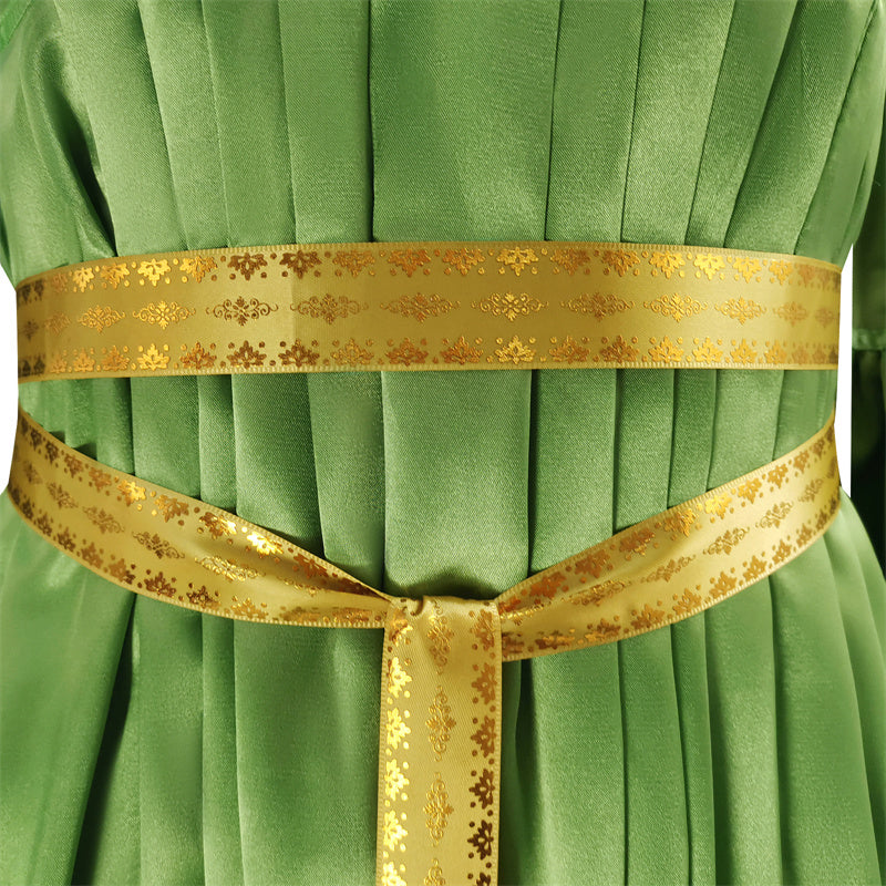 Star Wars: The Princess and The villain Leia Cosplay Costume Green Long Dress