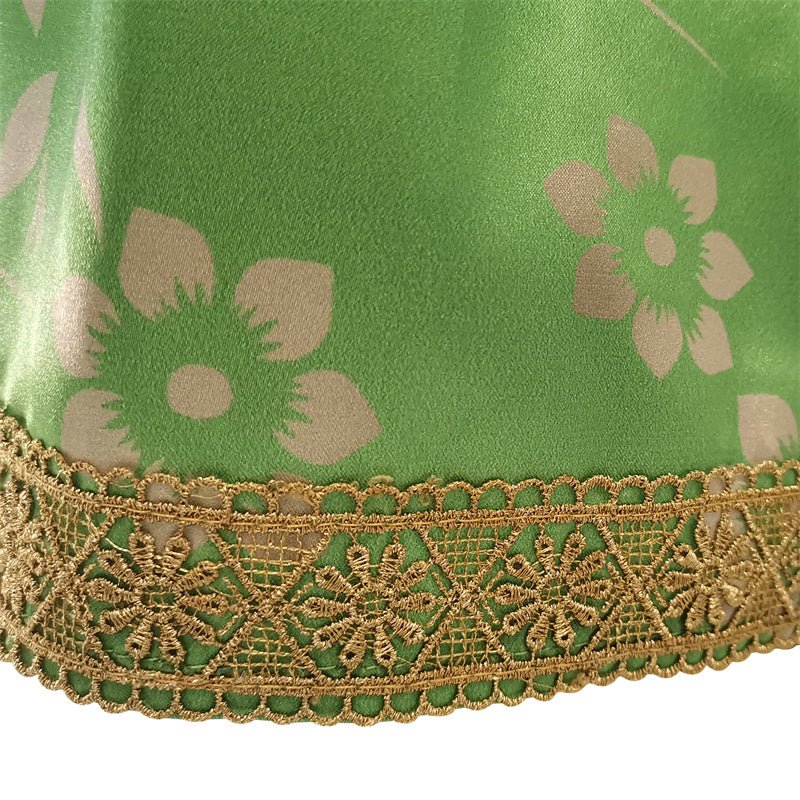Star Wars: The Princess and The villain Leia Cosplay Costume Green Long Dress, M Star Wars: The Princess and The villain Leia Cosplay Costume Green Long Dress, M