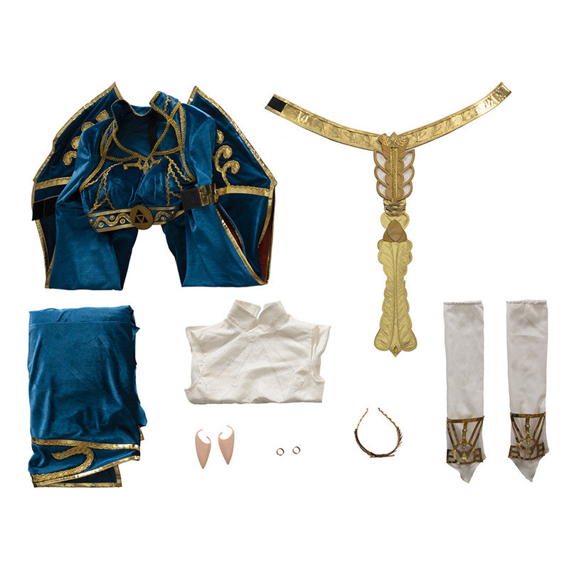 Princess Zelda Costume Dress Zelda Breath Of Wild Princess Cosplay Halloween Carnival Suit