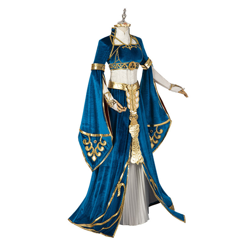 Princess Zelda Costume Dress Zelda Breath Of Wild Princess Cosplay Halloween Carnival Suit, S Princess Zelda Costume Dress Zelda Breath Of Wild Princess Cosplay Halloween Carnival Suit, S