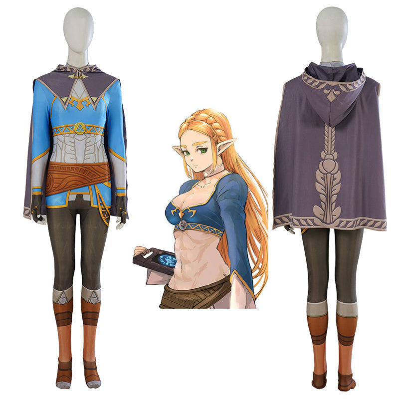 Zelda Tears of The Kingdom Cosplay Princess Zelda Costume Jumpsuit Halloween Carnival Suit