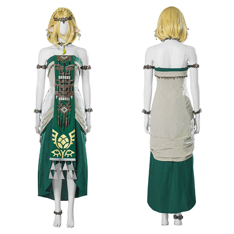 The Legend of Zelda: Tears of The Kingdom Cosplay Princess Zelda Zonai Dress Costume, XL / Full Set / Women The Legend of Zelda: Tears of The Kingdom Cosplay Princess Zelda Zonai Dress Costume, XL / Full Set / Women