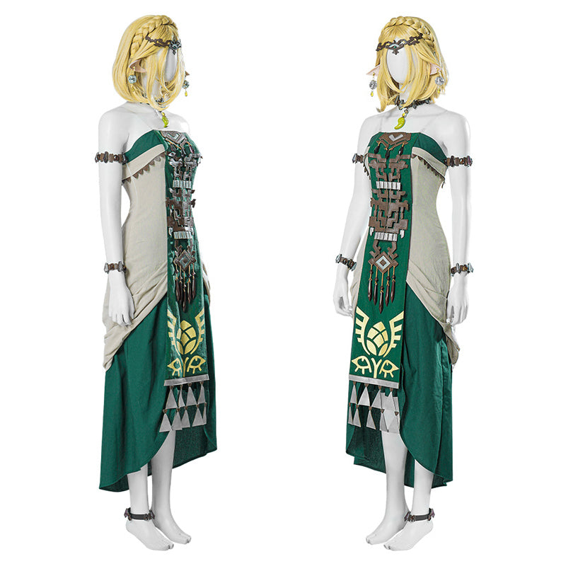 High Quality Tears Of The Kingdom Sonja Link Princess Zelda Cosplay Costume  Halloween Carnival Women Outfit