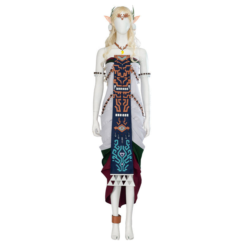 Princess Zelda TOTK Dress Tears of The Kingdom Cosplay Queen Sonia Zelda Costume Halloween Party Suit