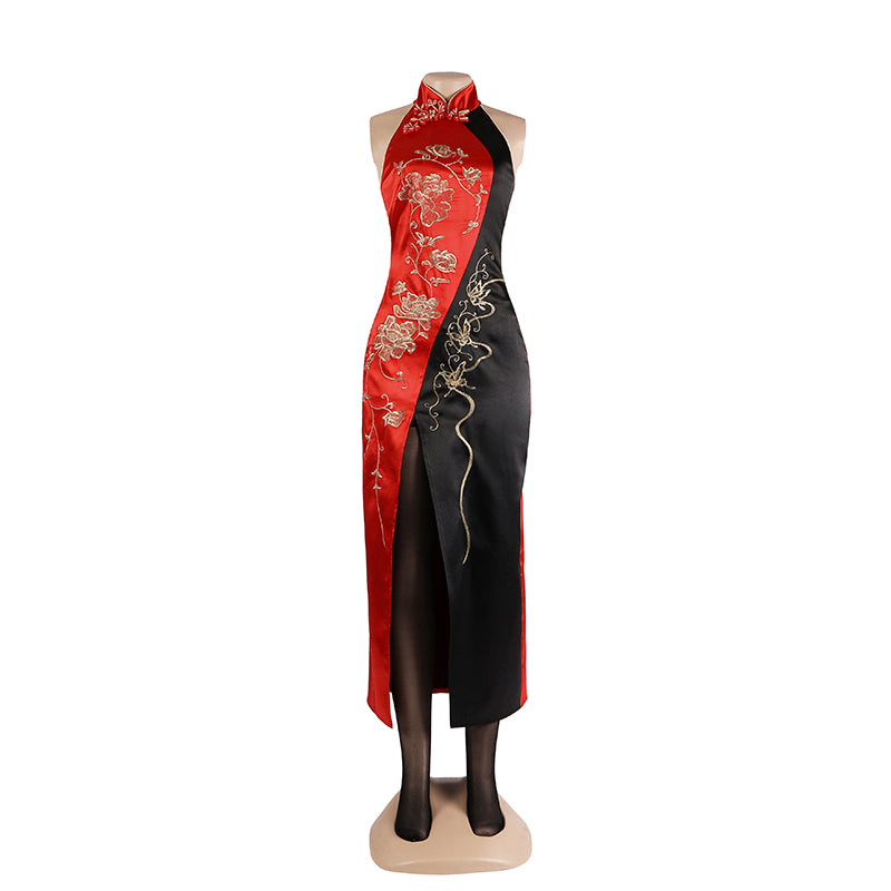 Re4 Ada Costume Resident Evil 4 Remake Ada Wong Cosplay Chinese Red Dress Wigs Outfit