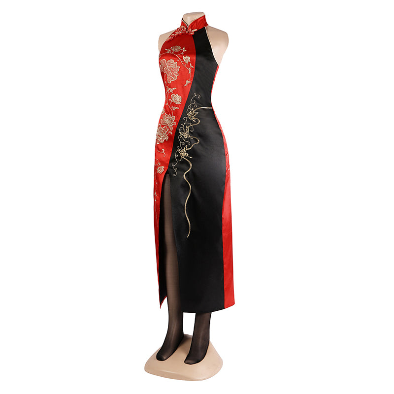 Re4 Ada Costume Resident Evil 4 Remake Ada Wong Cosplay Chinese Red Dress Wigs Outfit