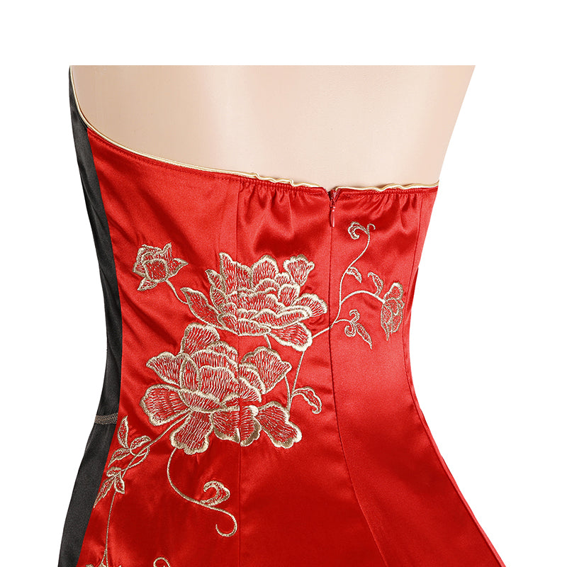 Re4 Ada Costume Resident Evil 4 Remake Ada Wong Cosplay Chinese Red Dress Wigs Outfit