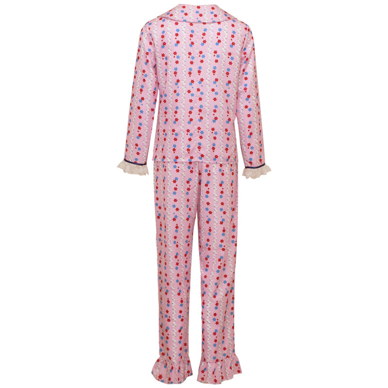 The Exorcist Regan Cosplay Costume Regan MacNeil Pink Top Pants Pajamas Halloween Outfit