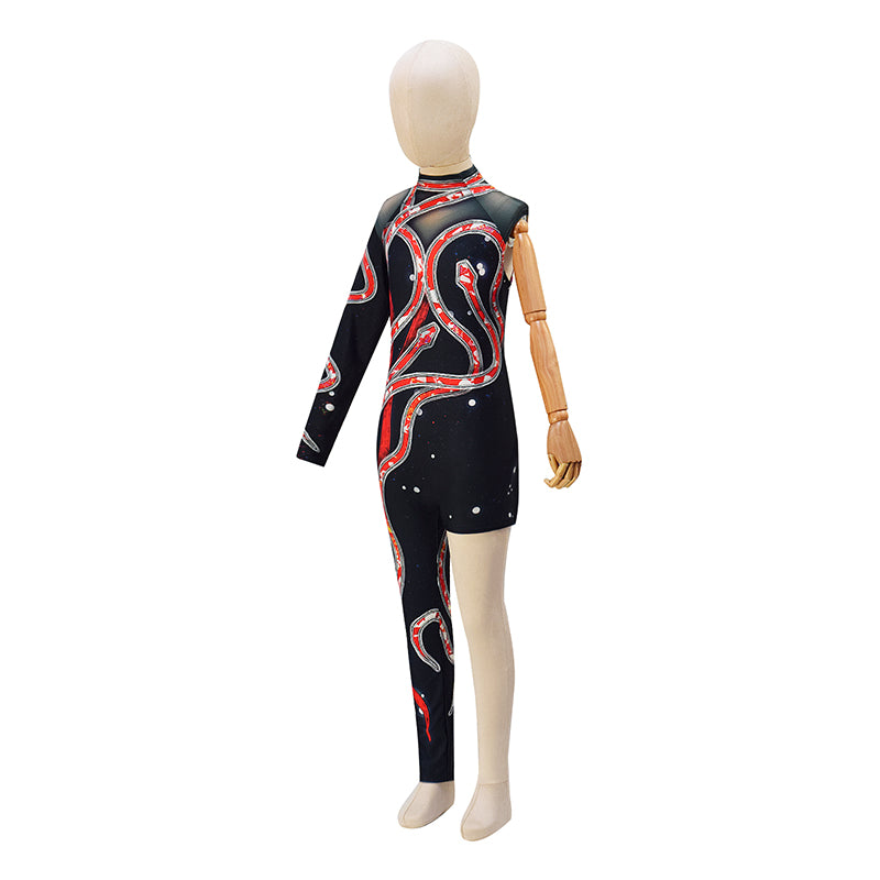 DIY Reputation Eras Tour Children Bodysuit Black Red Snake Cosplay Costume ACcosplay