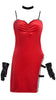 Resident Evil Elise Cosplay Costume Sexy Red Dress Halloween Party Suit