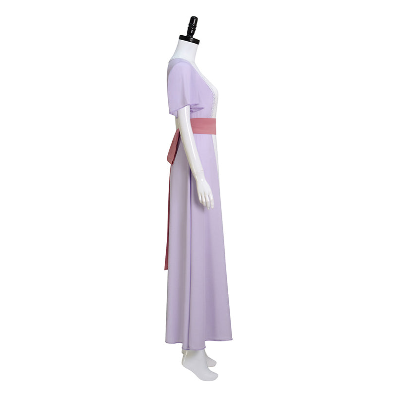 rose purple dress titanic Movie Titanic Rose Cosplay Costume Rose Purple High Waisted Retro Dress Necklace Outfit Women Makeup Ball Dress Halloween Party