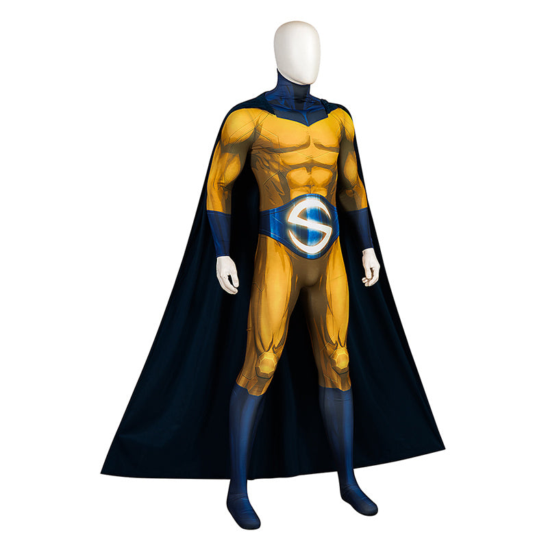 The Sentry Cosplay Costume Superhero Robert Reynolds Jumpsuit Cape Halloween Outfit