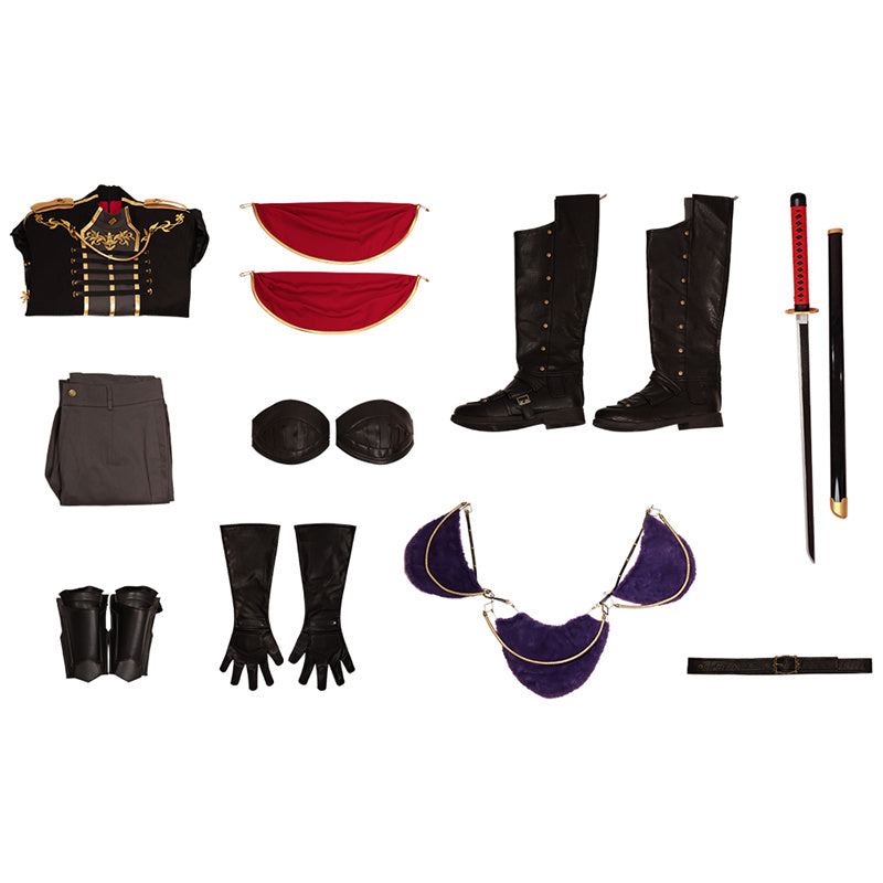 Sephiroth Shinra Formal Uniform Final Fantasy 7 Ever Crisis Cosplay Costume Halloween Outfit