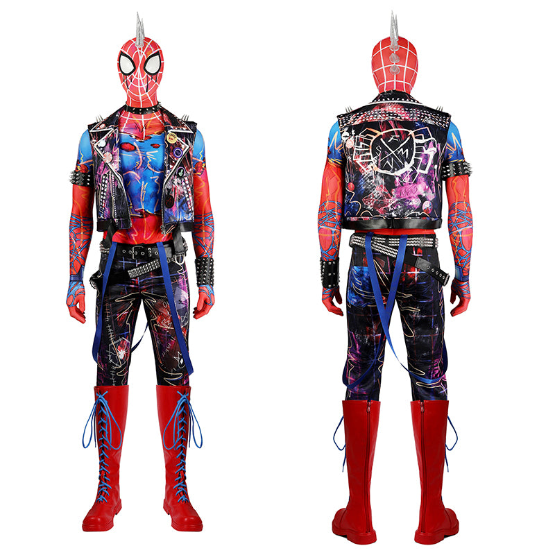 Spider-Man: Across the Spider-Verse Cosplay Hobie Brown Spider-Punk Costume Outfit