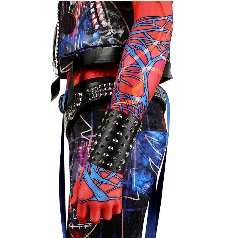 Spider-Man: Across the Spider-Verse Cosplay Hobie Brown Spider-Punk Costume Outfit