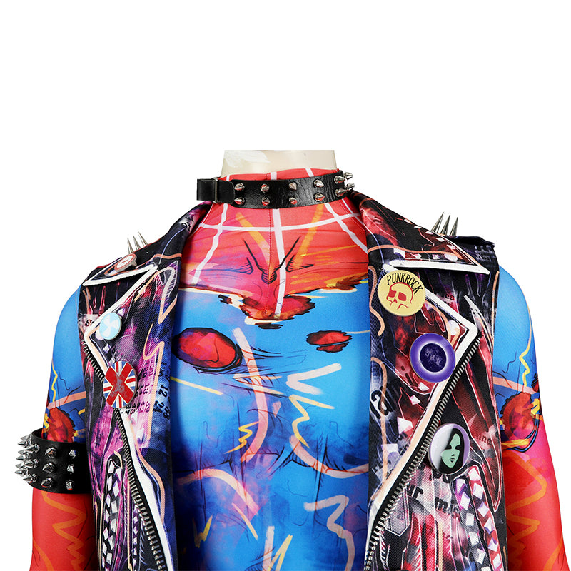 Spider-Man: Across the Spider-Verse Cosplay Hobie Brown Spider-Punk Costume Outfit
