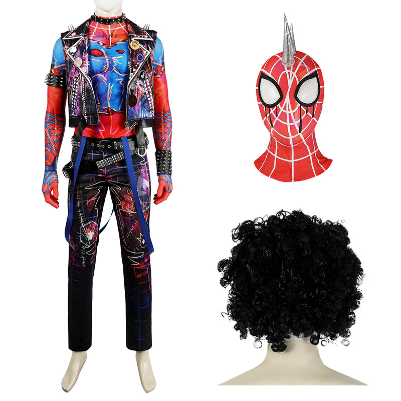 Spider-Man: Across the Spider-Verse Cosplay Hobie Brown Spider-Punk Costume Outfit