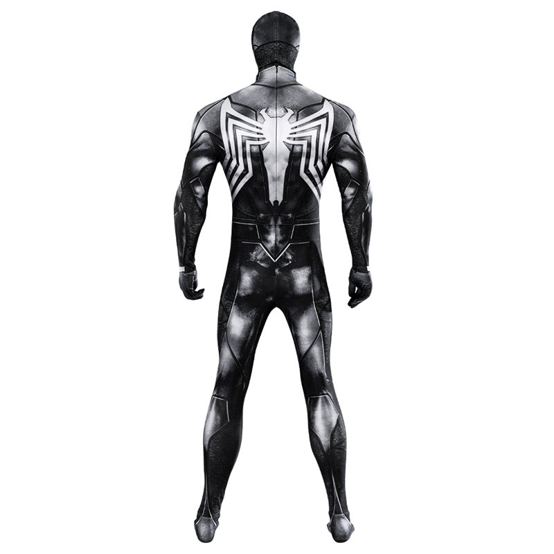 Venom Cosplay Spiderman Symbiote Costume Black Jumpsuit Halloween Part ...