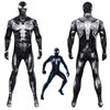 Venom Cosplay Spiderman Symbiote Costume Black Jumpsuit Halloween Party Suit