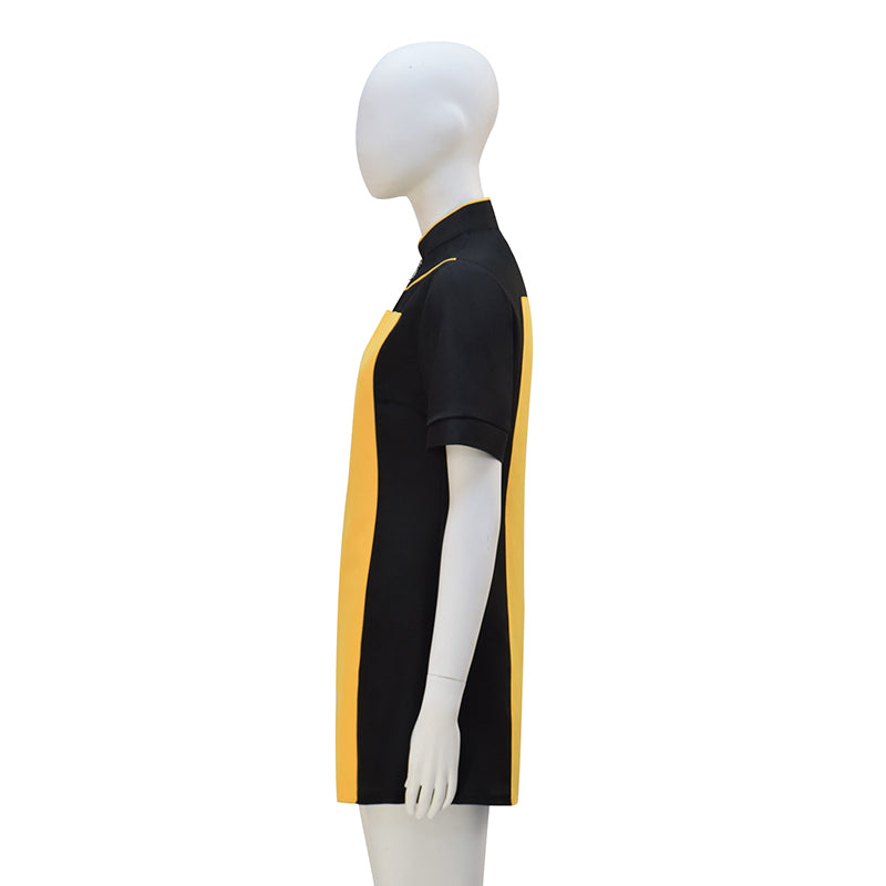 Star Trek Uniform TNG The Next Generation Yellow Dress Cosplay Costume ACcosplay