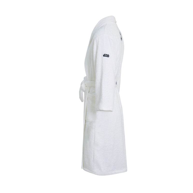 Star Wars Winter Bathrobe White Coral Velvet Pajamas Cosplay Costume For Adults