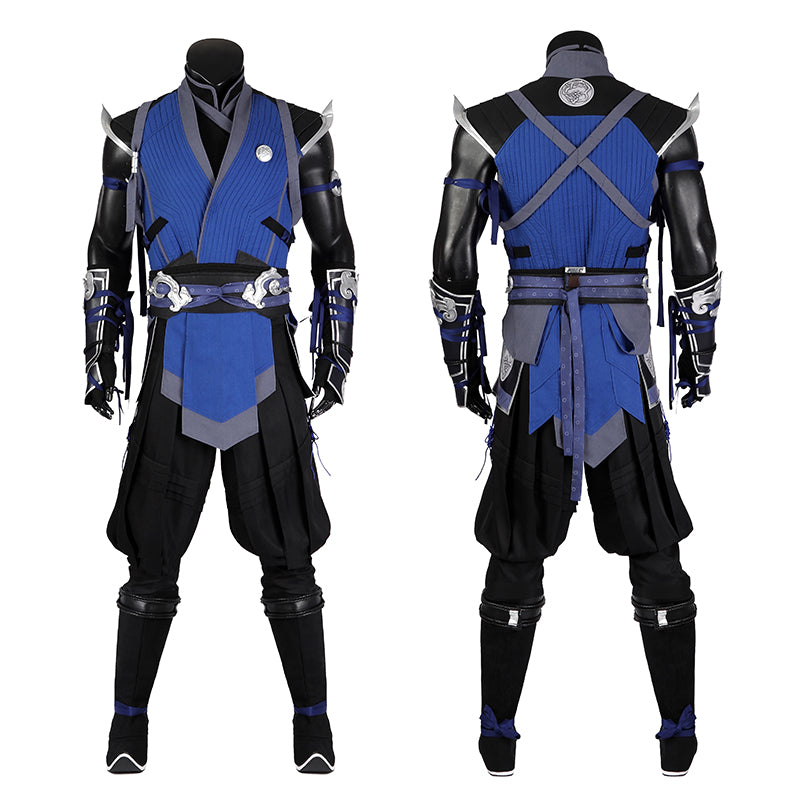 Mortal Kombat 1 Cosplay MK1 Sub-Zero Blue Costume Halloween Carnival Suit