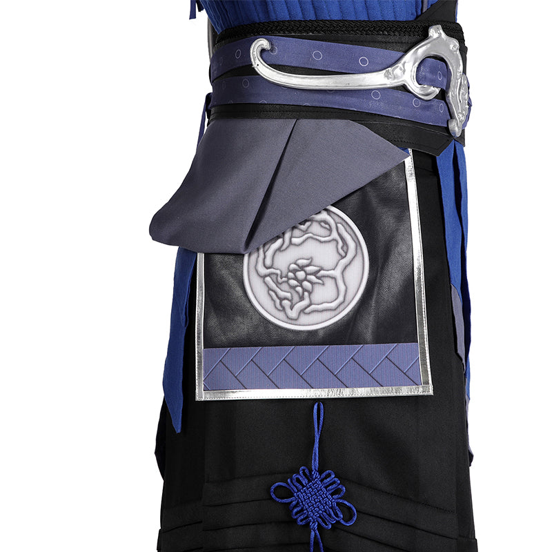 Mortal Kombat 1 Cosplay MK1 Sub-Zero Blue Costume Halloween Carnival Suit