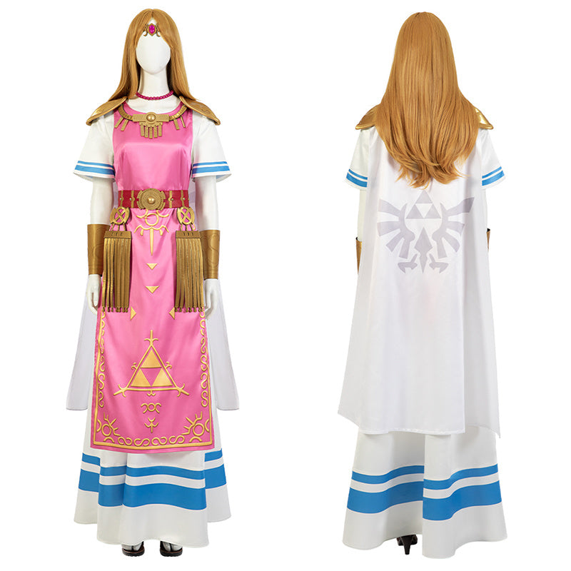 SSBM Princess Zelda Cosplay Super Smash Bros. Melee Zelda Costume Halloween Carnival Suit