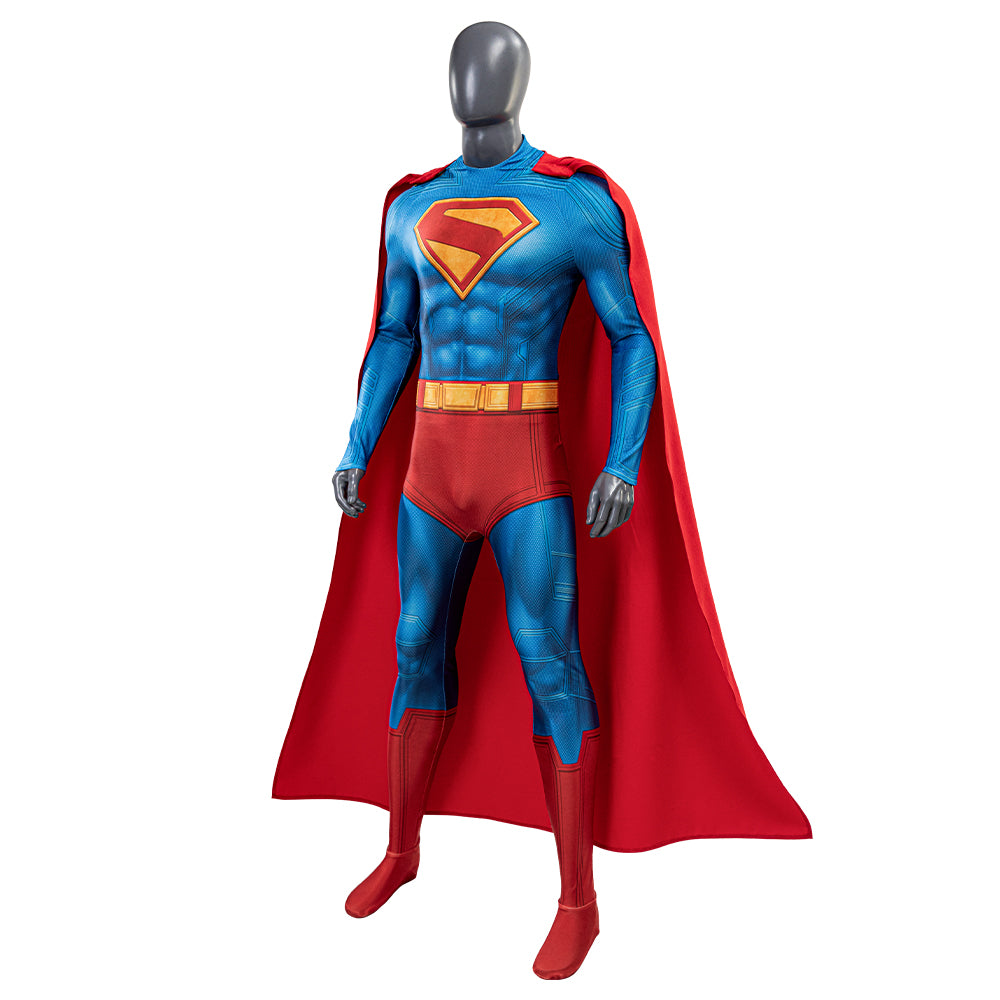 Superman Cosplay Superman Costume Superhero Jumpsuit With Cape 2025 Printed ACcosplay