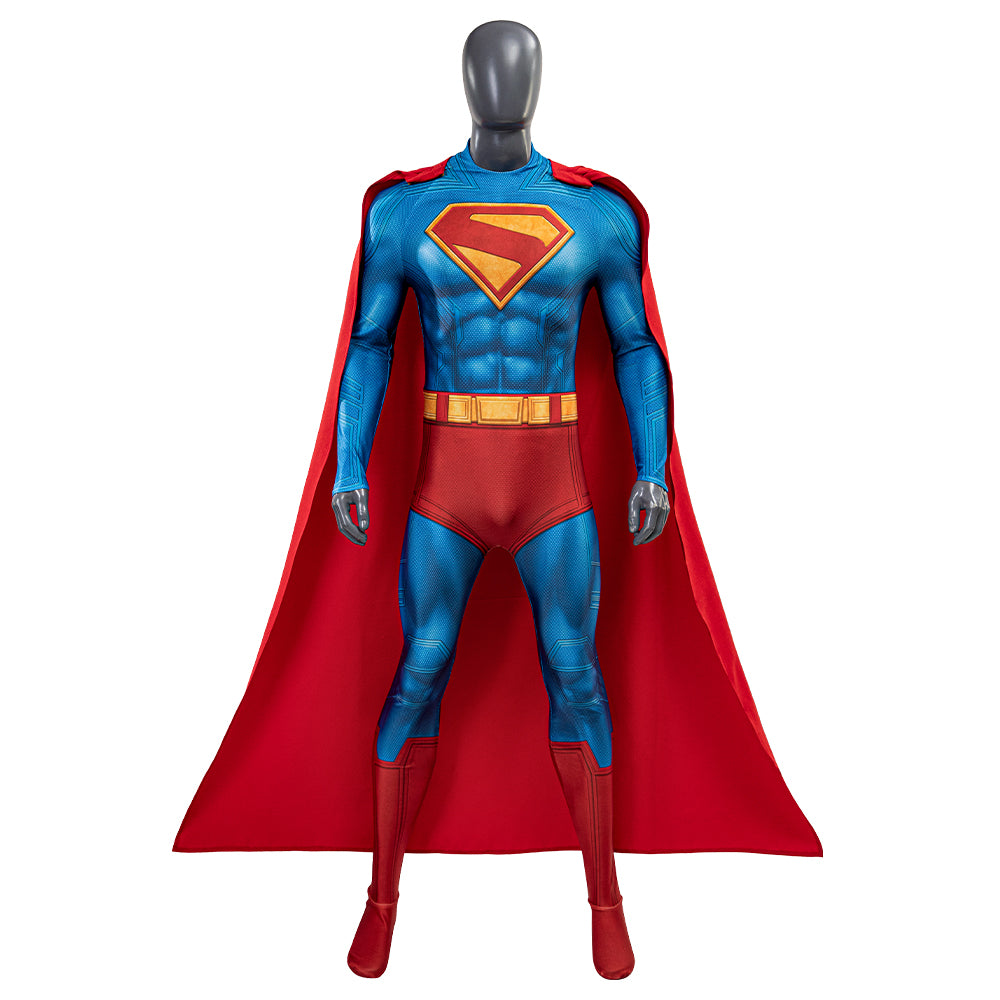 Superman Cosplay Superman Costume Superhero Jumpsuit With Cape 2025 Printed ACcosplay