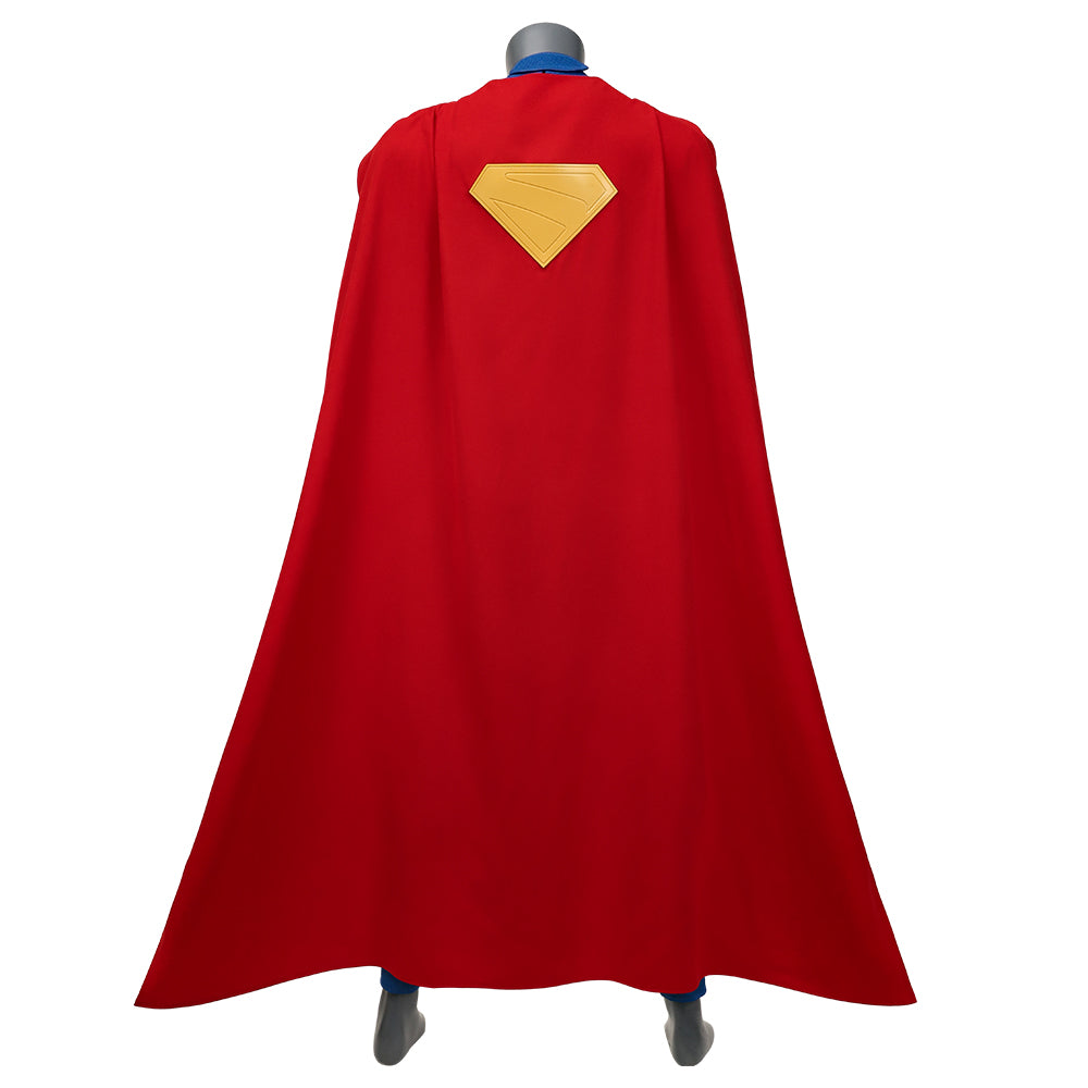 Superman Cosplay Costume Superhero Superman Clark Kent Jumpsuit Cape Suit