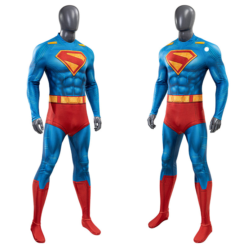 Superman Cosplay Superman Costume Superhero Jumpsuit With Cape 2025 Printed ACcosplay