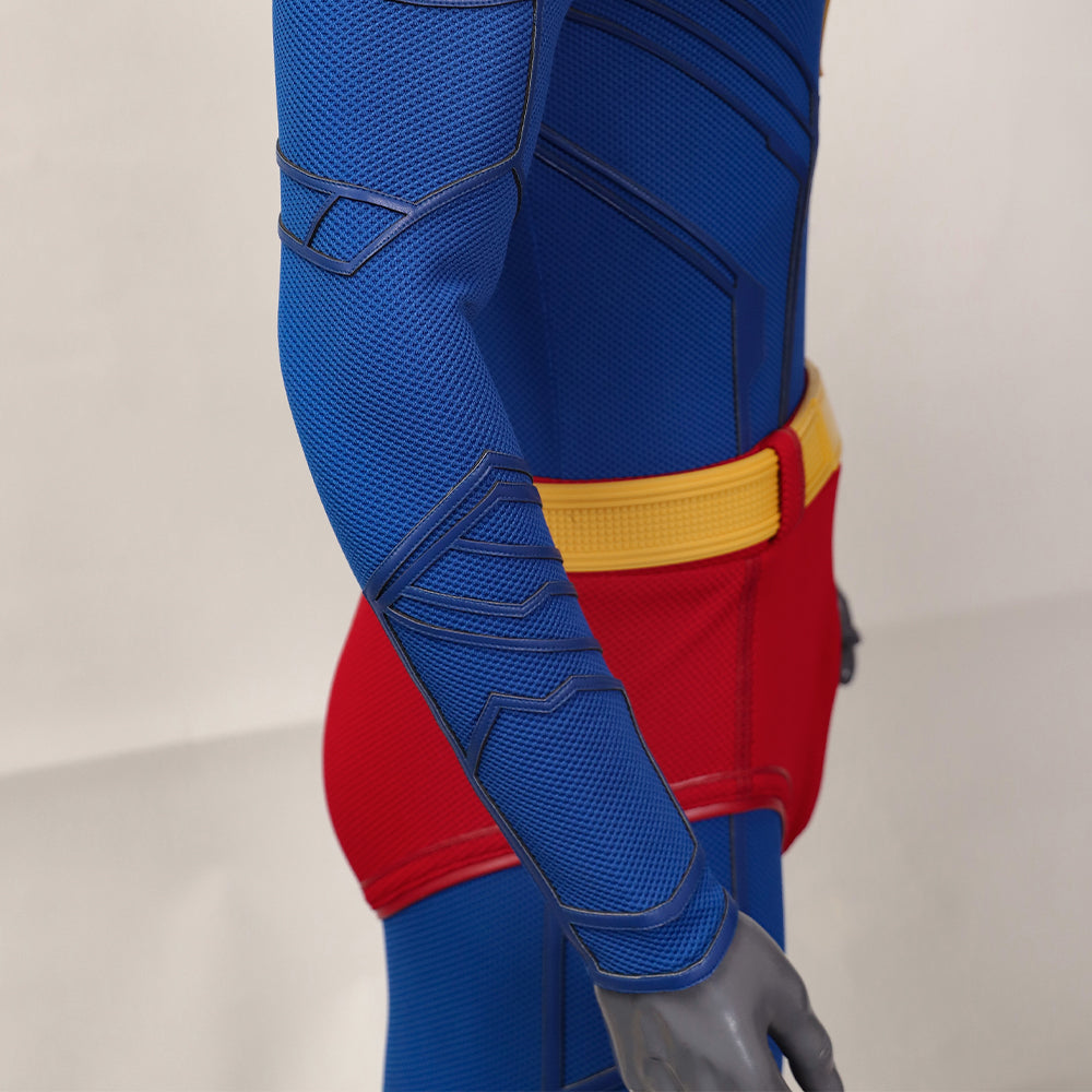 Superman Cosplay Costume Superhero Superman Clark Kent Jumpsuit Cape Suit