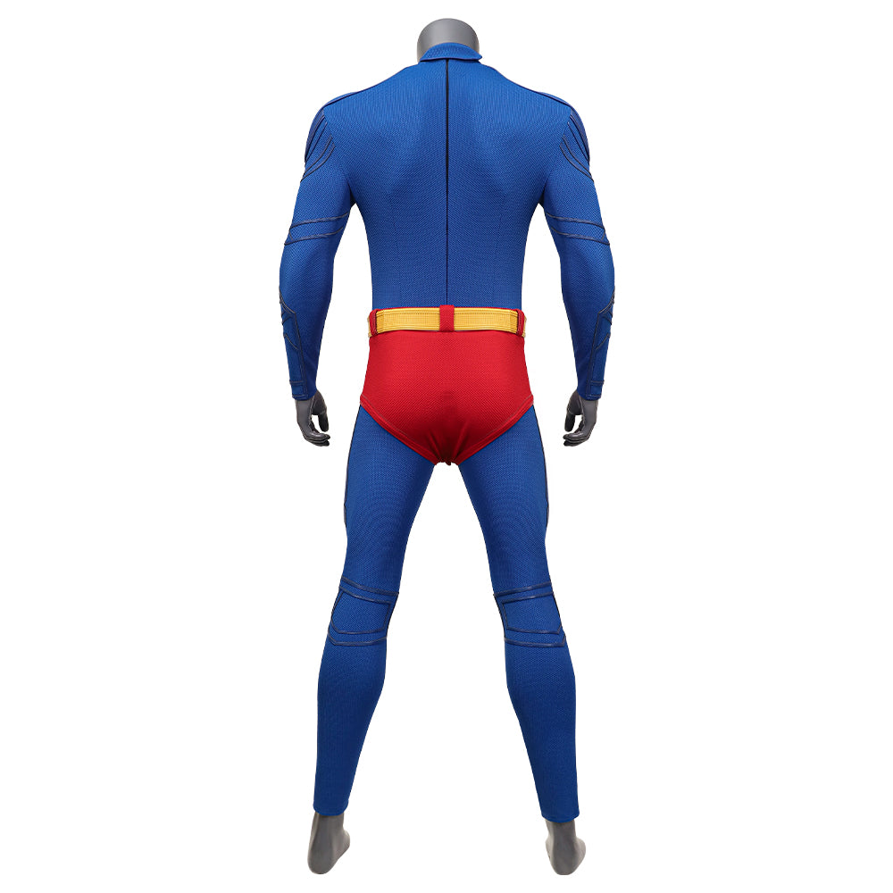 Superman Cosplay Costume Superhero Superman Clark Kent Jumpsuit Cape Suit