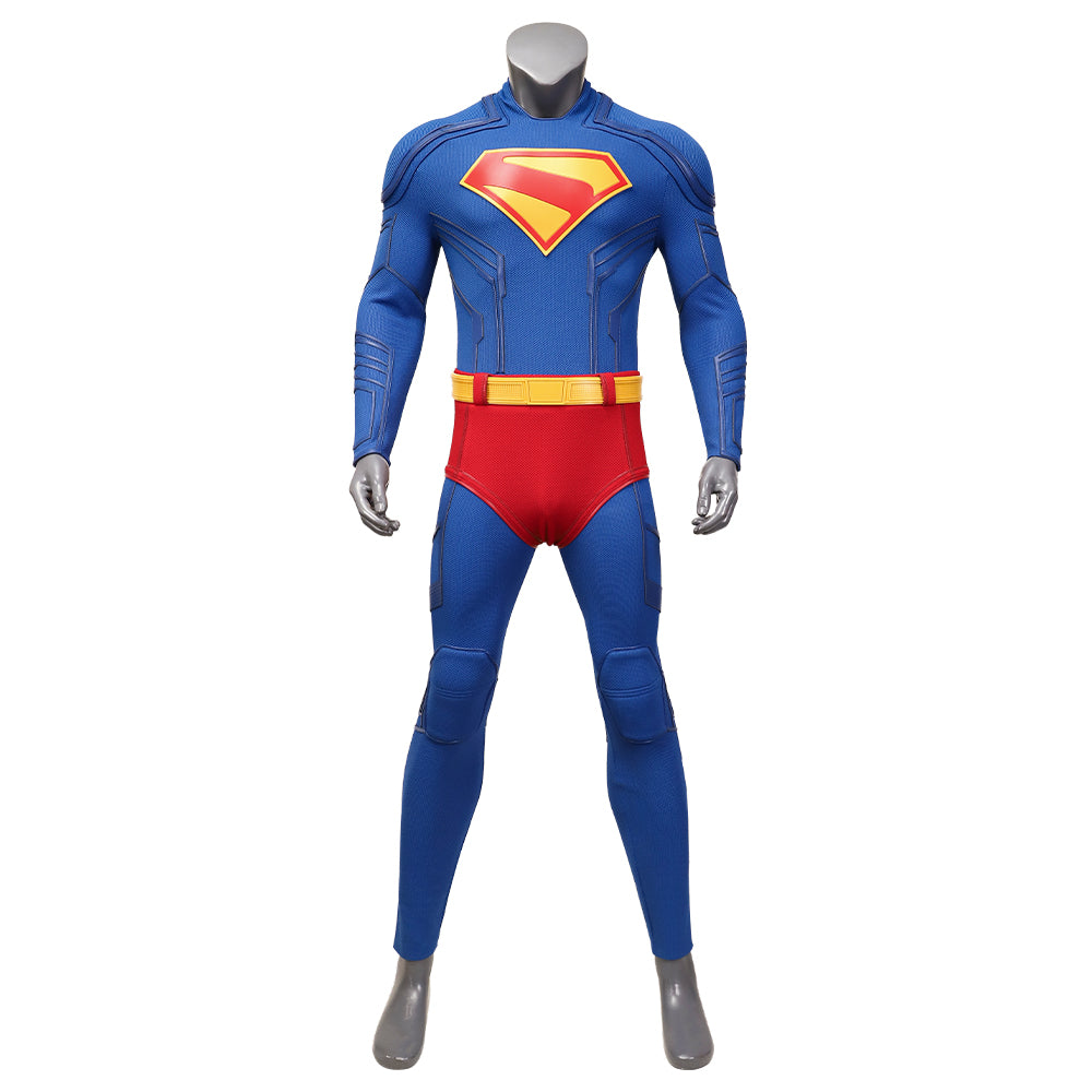 Superman Cosplay Costume Superhero Superman Clark Kent Jumpsuit Cape Suit