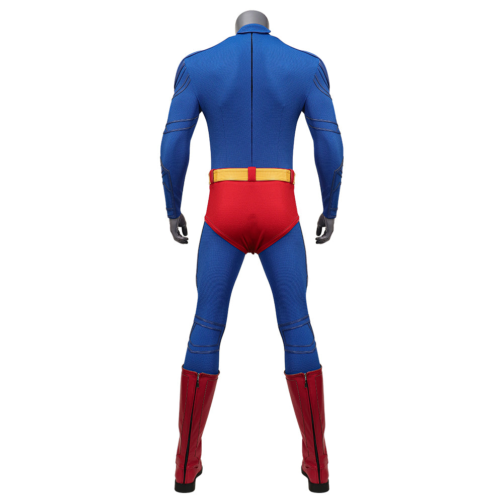 Superman Cosplay Costume Superhero Superman Clark Kent Jumpsuit Cape Suit