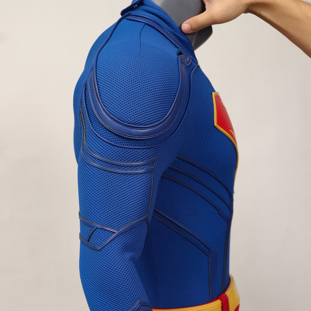 Superman Cosplay Costume Superhero Superman Clark Kent Jumpsuit Cape Suit