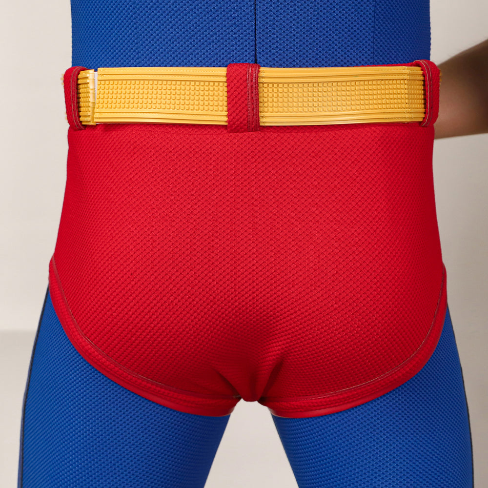Superman Cosplay Costume Superhero Superman Clark Kent Jumpsuit Cape Suit