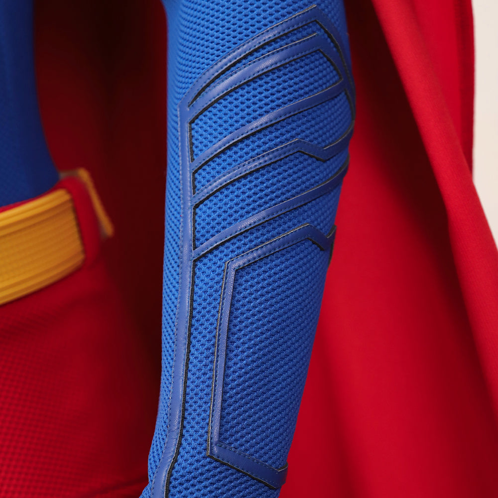 Superman Cosplay Costume Superhero Superman Clark Kent Jumpsuit Cape Suit