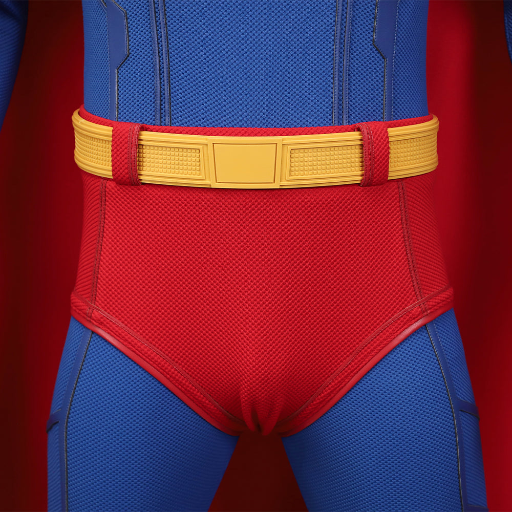Superman Cosplay Costume Superhero Superman Clark Kent Jumpsuit Cape Suit