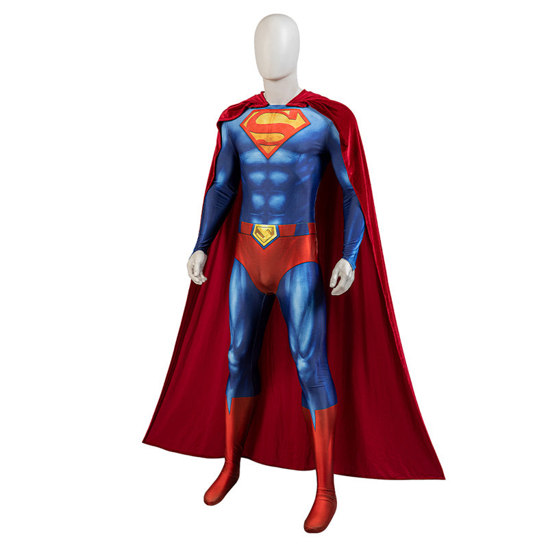 2023 Superman: Red Son Cosplay Costume Jumpsuit Cape Halloween Outfit