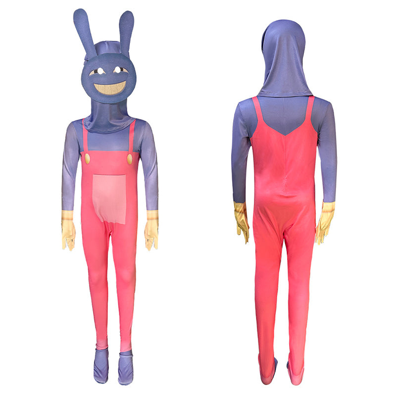 The Amazing Digital Circus Cosplay Costumes Cartoon Clown Pomni Jumpsuit Halloween Party Suit