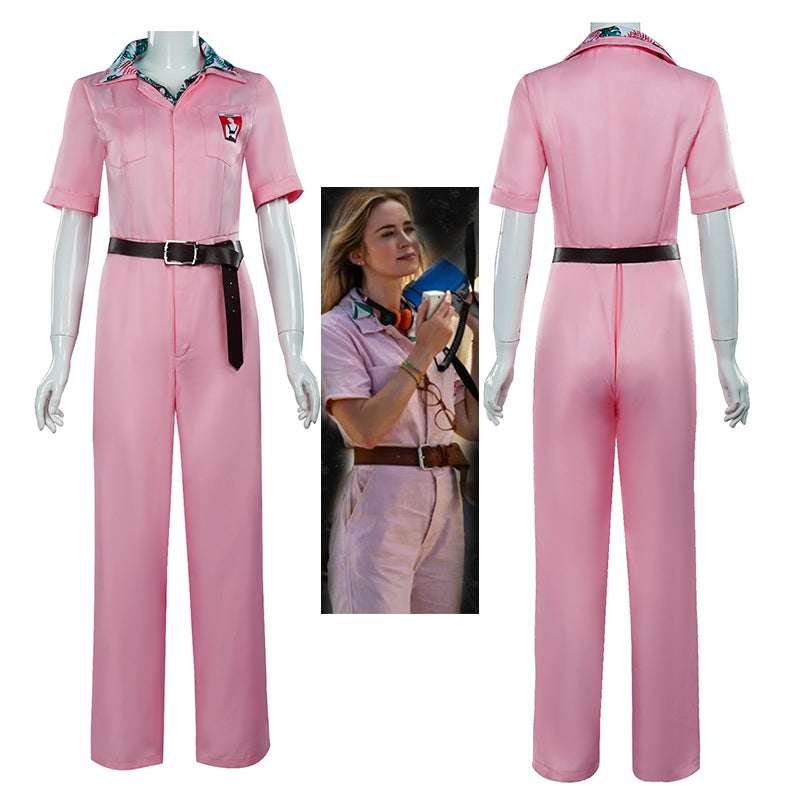 Jody Moreno Cosplay The Fall Guy Costume Pink Jumpsuit Halloween Carnival Suit