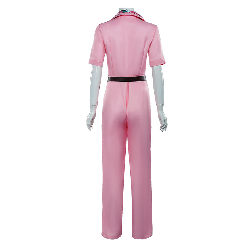 Jody Moreno Cosplay The Fall Guy Costume Pink Jumpsuit Halloween Carnival Suit