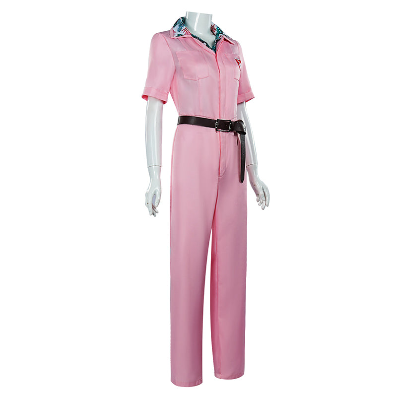 Jody Moreno Cosplay The Fall Guy Costume Pink Jumpsuit Halloween Carnival Suit