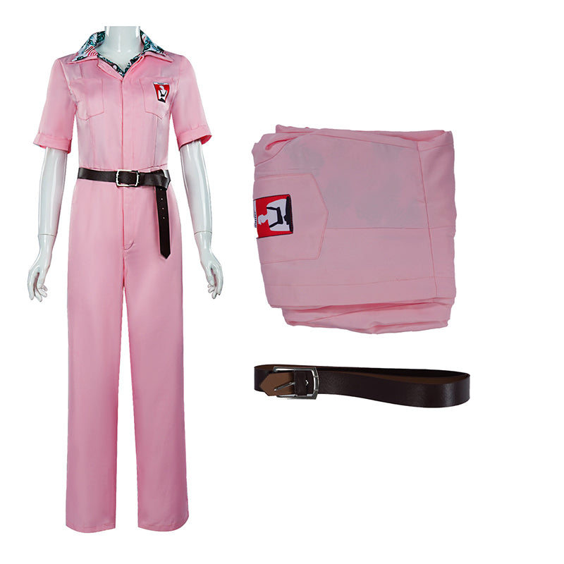 Jody Moreno Cosplay The Fall Guy Costume Pink Jumpsuit Halloween Carnival Suit