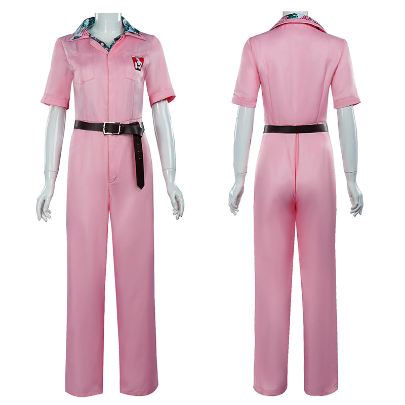 Jody Moreno Cosplay The Fall Guy Costume Pink Jumpsuit Halloween Carnival Suit